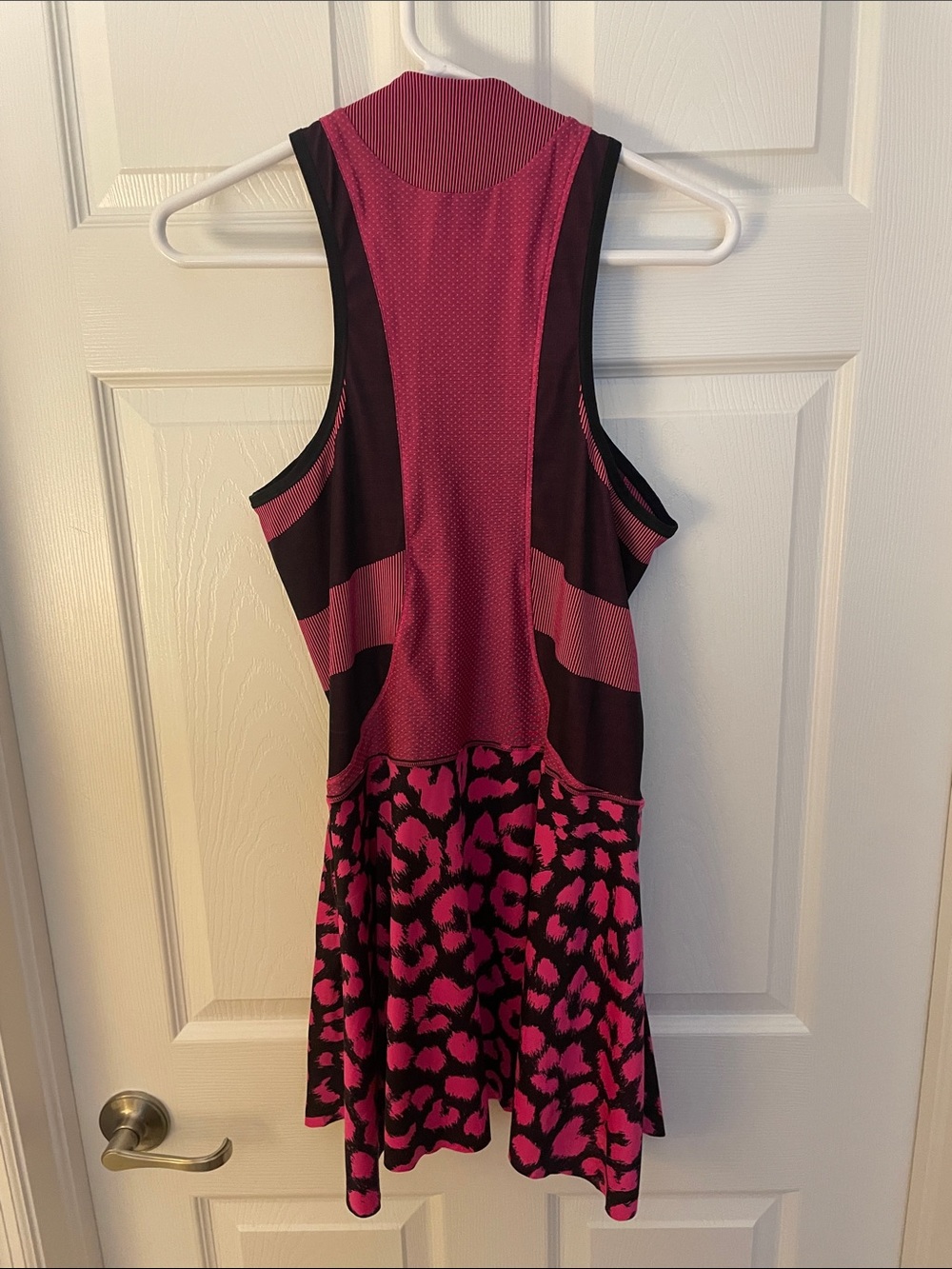 Adidas by Stella McCartney Pink and Black Leopard Athletic Dress - Picture 3 of 5